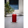 Vosková LED svíčka s časovačem výška 15 cm Star Trading Flamme Flow - červená #3