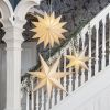 Vánoční papírová hvězda průměr 45 cm Star Trading Plain - béžová #3
