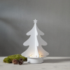 Dřevěný adventní LED svícen výška 31 cm Star Trading Afton - bílý