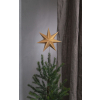 Vánoční hvězda na stromeček výška 33 cm Star Trading Isa - zlatá #4