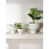 Kameninový květinář výška 15,5 cm MIDORO ASA Selection - bílý #2