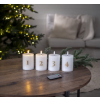 Sada 4 ks LED svíček Star Trading Flamme Advent - bílá #9