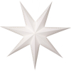 Papírová hvězda průměr 60 cm Star Trading Mika - bílá