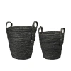 Dekorační koše 2 ks Wikholm Form TRUDA - černé