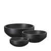 Dřevěné mísy 3 ks Wikholm Form AMALA - černé