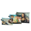 Cestovní taštičky na zip LOQI MICHELANGELO, BOTTICELLI, DA VINCI, 3 ks #2