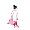 Pytlík na záda Reisenthel Mysac kids Abc friends pink #2