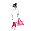 Cestovní taška Reisenthel Allrounder XS kids Abc friends pink #4
