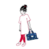 Cestovní taška Reisenthel Allrounder XS kids Abc friends blue #4