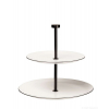 Dvoupatrový etažér 23,5 cm A TABLE LIGNE NOIR ASA Selection - slonová kost