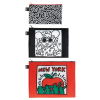 Cestovní taštičky na zip LOQI KEITH HARING New York, 3 ks