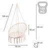 LUARO swing chair stork s nest ecru 80 cm 150 kg 184182