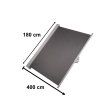 Lateral terrace awning retractable screen 180 grey 170182