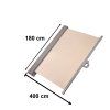 Lateral terrace awning retractable screen 180 beige 170176