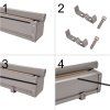 Lateral terrace awning retractable screen 180 beige 170178