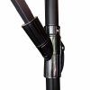 LUARO Garden umbrella large folding umbrella with boom 290cm black 184333