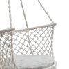 Garden swing Stork s nest with backrest grey 80 cm 150 kg 173406