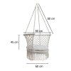 Garden swing Stork s nest with backrest grey 80 cm 150 kg 173407
