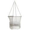 Garden swing Stork s nest with backrest grey 80 cm 150 kg 173404