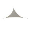 LUARO garden terrace sunshade waterproof 3x3x3m triangle grey 171594