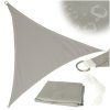 LUARO garden terrace sunshade waterproof 3x3x3m triangle grey 171592