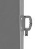 LUARO corner side terrace awning retractable screen 180 x 600 cm grey 182544
