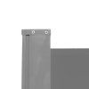 LUARO corner side terrace awning retractable screen 180 x 600 cm grey 182545