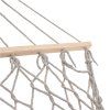 Garden hammock boho mesh tassel hanging lounger macrame 200cm grey 168984