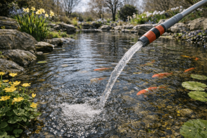 Mit welchem Wasser sollte man einen Gartenteich nachfüllen?