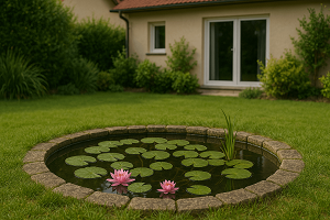 Wie man einen Gartenteich entschlammt
