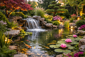 Bachlauf und Wasserfall im Gartenteich: Was sollte man wissen?