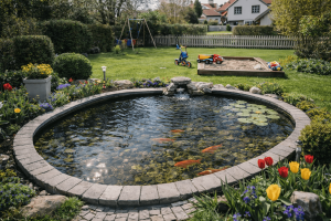 Aký je najlepší tvar pre záhradné jazierko s ohľadom na údržbu?