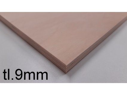 Překližka surová BŘÍZA BB/CP 2500/1250/9mm  + zdarma řezání překližky na požadovaný rozměr
