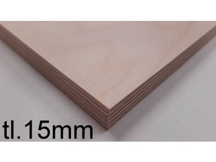 Překližka surová BŘÍZA BB/CP 2500/1250/15mm  + zdarma řezání překližky na požadovaný rozměr