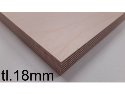 Překližka surová BŘÍZA BB/CP 2500/1250/18mm  + zdarma řezání překližky na požadovaný rozměr