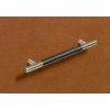 HETTICH 9070148 Úchytka BYZANTIA 220/160 mm Tmavě hnědá kůže imitace nerezi