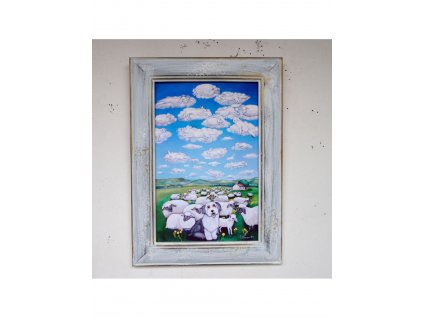 Pejsek co neuhlídal beránky 28 x 38 cm
