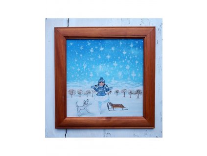 Kamarádky vločky 38 x 38 cm