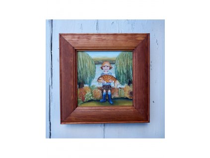 Malý rybář 23 x 23 cm