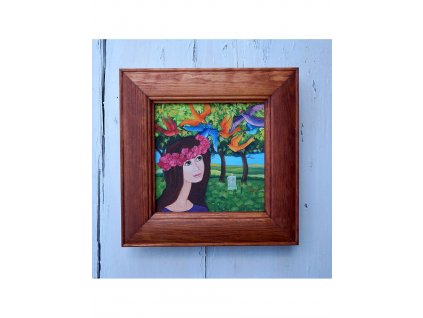 Růženka a ptáci 23 x 23 cm