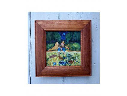 Rybář 23 x 23 cm