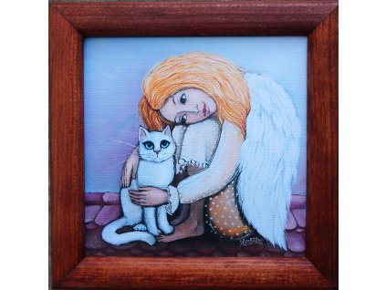 Andělka s kočičkou
