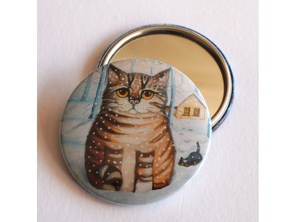 Kocour a kotě v zimě