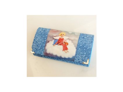 Andělíček sedící na obláčku - peněženka 17 cm i na karty