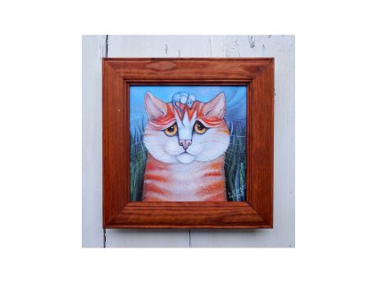Honzík, právě teď smutný kocour 28 x 28 cm