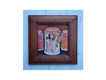 Dobře naložená žena 23 x 23 cm