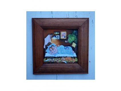Čtyři v posteli 23 x 23 cm