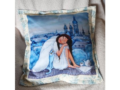 Andělka Hradecká- polštář 50 x 50 cm bavlna