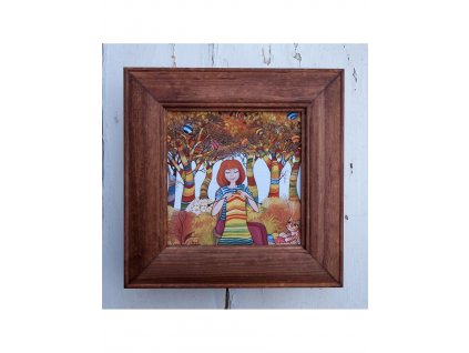 Náruživá pletařka 23 x 23 cm
