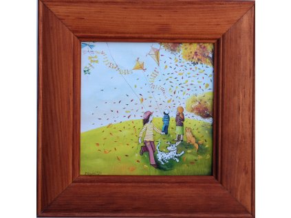 Rozfoukaný podzim 23 x 23 cm